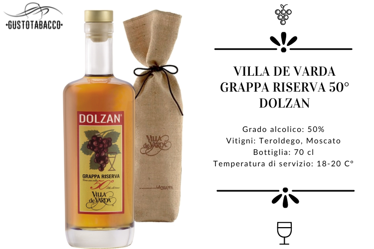 Villa De Varda Grappa Riserva Dolzan Gusto Tabacco